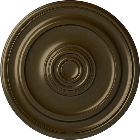 Ekena Millwork Kepler Traditional Ceiling Medallion (For Canopies up to 4 1/2"), 19 3/4"OD x 1 1/2"P, Brass CM20KPBRS